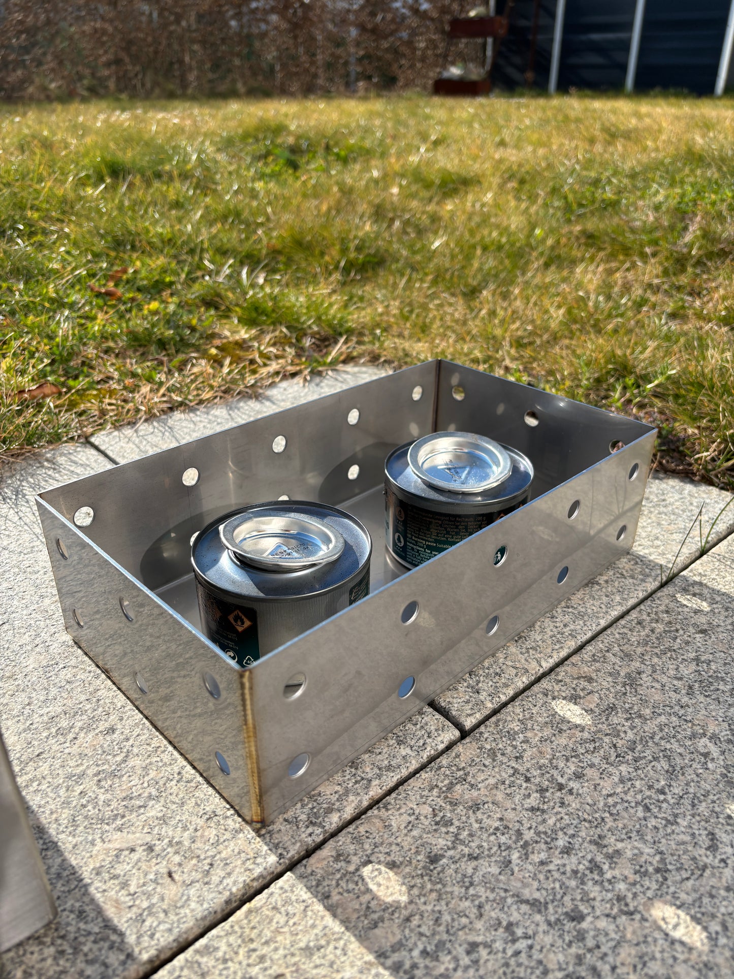 Tischräucherofen - Edelstahl - "Schuhschachtel"