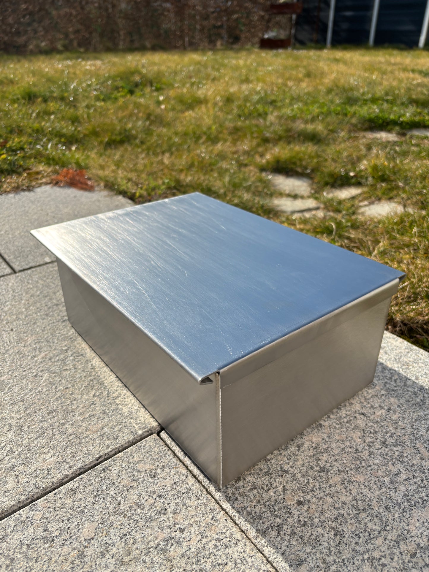 Tischräucherofen - Edelstahl - "Schuhschachtel"