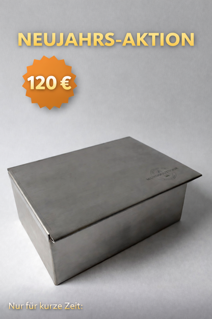 Tischräucherofen - Edelstahl - "Schuhschachtel"