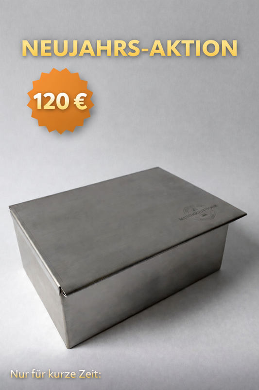 Tischräucherofen - Edelstahl - "Schuhschachtel"